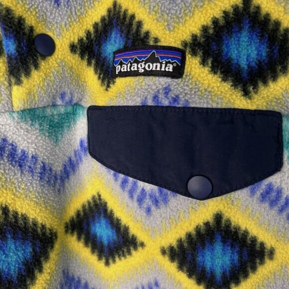 Patagonia Women's Size Medium Synchilla Fleece Aztec Navaho Pullover Sweater - Picture 3 of 7